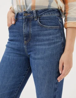 FatFace Elise Wide Leg Jeans Vintage Blue Discount