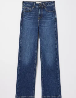 FatFace Elise Wide Leg Jeans Vintage Blue Discount