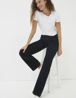 FatFace Elise Wide Leg Jeans Dark Blue Hot