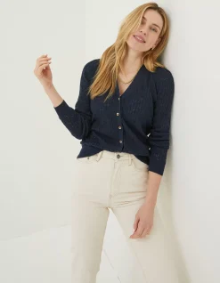 FatFace Elissa Cardigan Navy Best