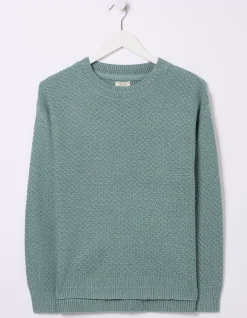 FatFace Ellie Jumper Teal Blue Hot
