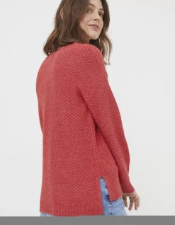 FatFace Ellie Jumper Red Marl Hot