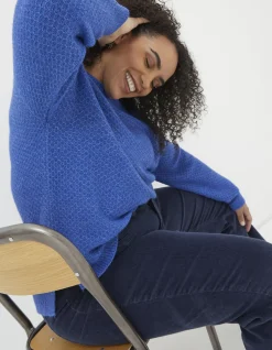 FatFace Ellie Jumper Cobalt Blue Discount