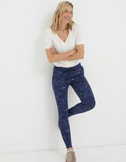 FatFace Ellie Star Pyjama Leggings Navy Hot