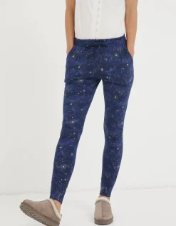 FatFace Ellie Star Pyjama Leggings Navy Hot