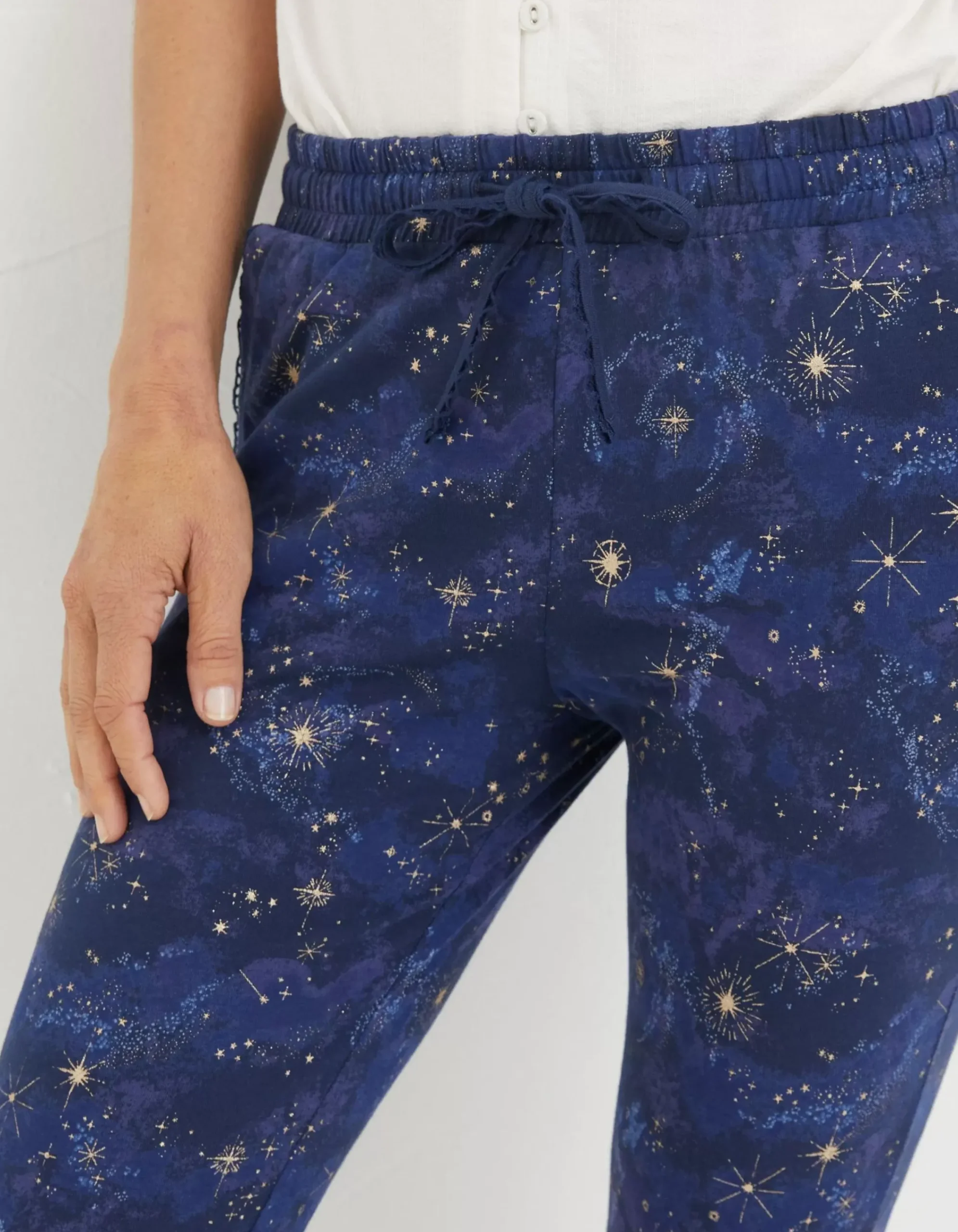 FatFace Ellie Star Pyjama Leggings Navy Hot
