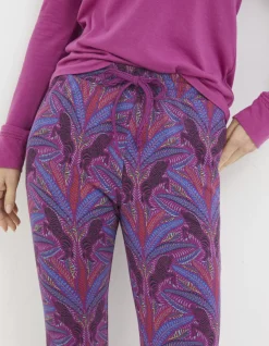 FatFace Ellie Zebra Leggings Fuchsia Pink Outlet
