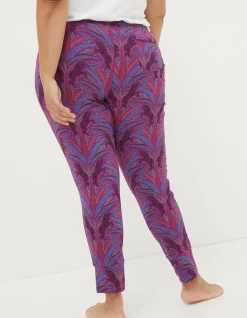 FatFace Ellie Zebra Leggings Fuchsia Pink Outlet