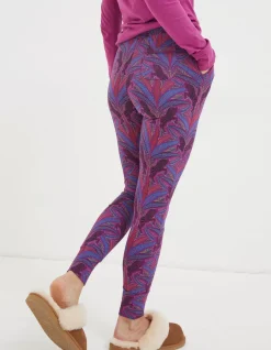 FatFace Ellie Zebra Leggings Fuchsia Pink Discount