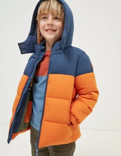FatFace Ellis Padded Jacket Orange Outlet