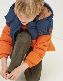 FatFace Ellis Padded Jacket Orange Outlet