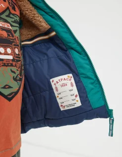 FatFace Ellis Padded Jacket Jade Green Sale