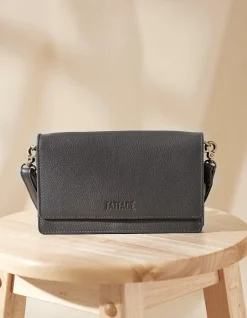 FatFace Elodie Mini Phone Bag Charcoal Grey Discount