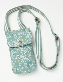 FatFace Elsie Canvas Phone Bag Green Haze Online
