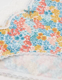FatFace Elsie Floral Mini Knickers Multi Discount