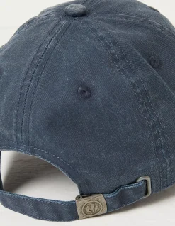 FatFace Embroidered Sun Cap Chambray Blue Outlet