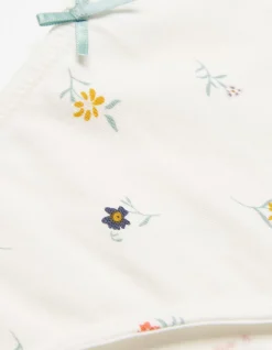 FatFace Emily Floral Cheeky Knickers White