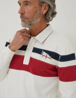FatFace England Nation Rugby Shirt White Sale
