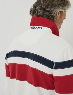 FatFace England Nation Rugby Shirt White Sale