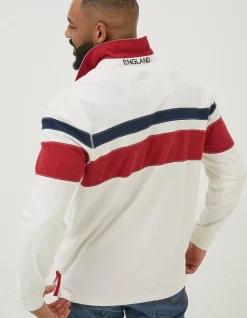 FatFace England Nation Rugby Shirt White Sale