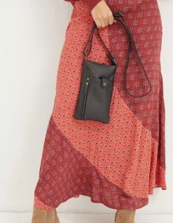 FatFace Essie Multi Zip Phone Bag Black Hot