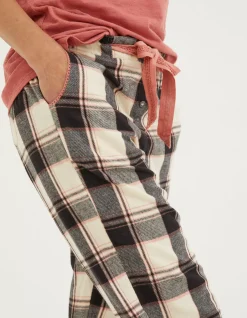 FatFace Eva Large Check Pyjama Black Online