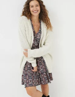 FatFace Ezzie Cardigan Ivory Clearance