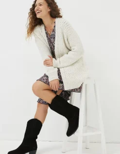 FatFace Ezzie Cardigan Ivory Clearance