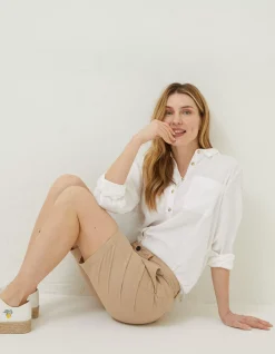 FatFace Falmouth Bermuda Chino Shorts Stone Hot