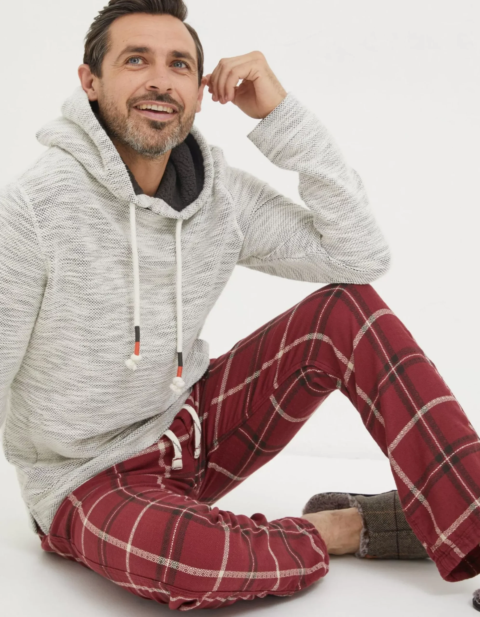 FatFace Falmouth Jacquard Pyjama Bottoms Red Best