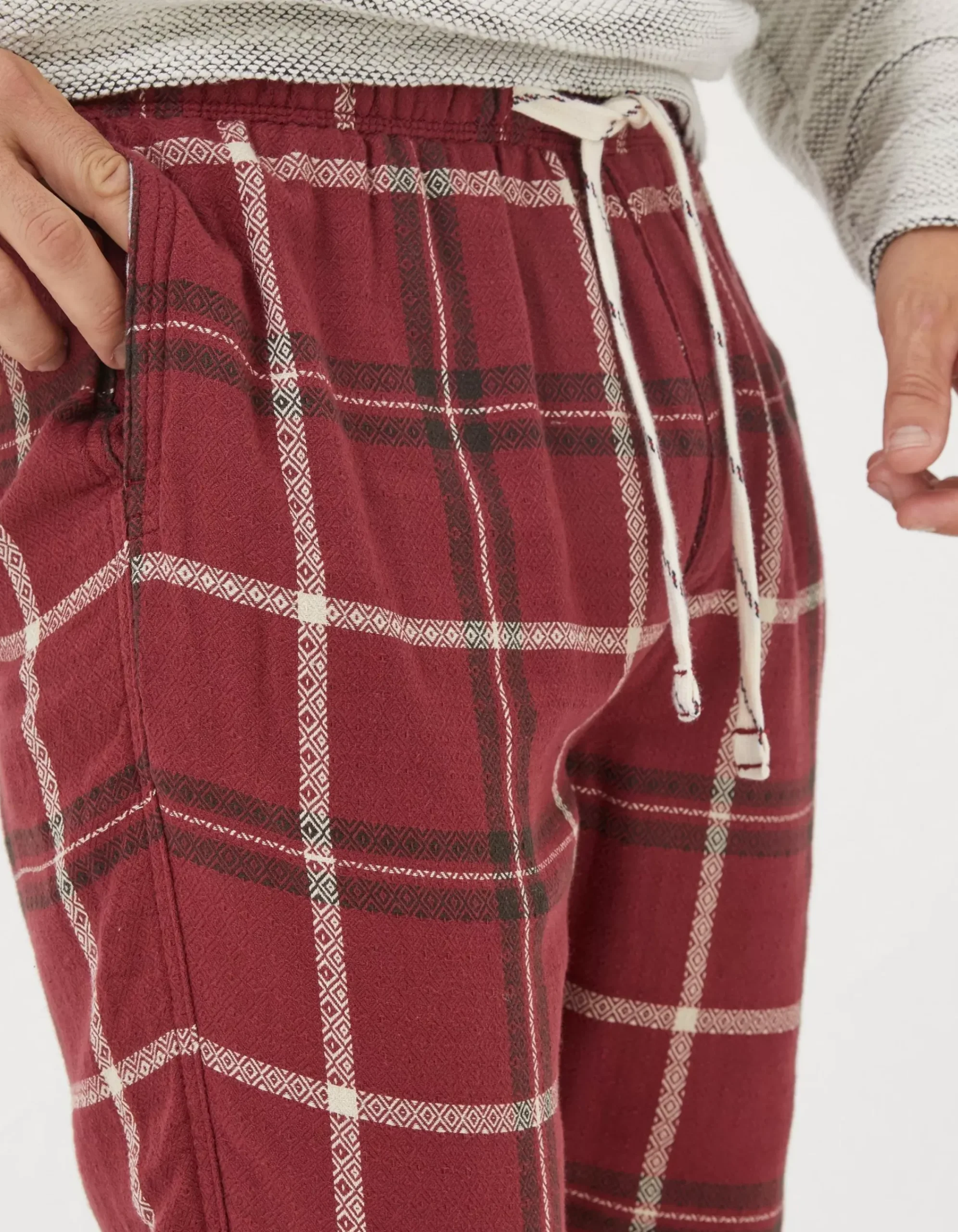 FatFace Falmouth Jacquard Pyjama Bottoms Red Best