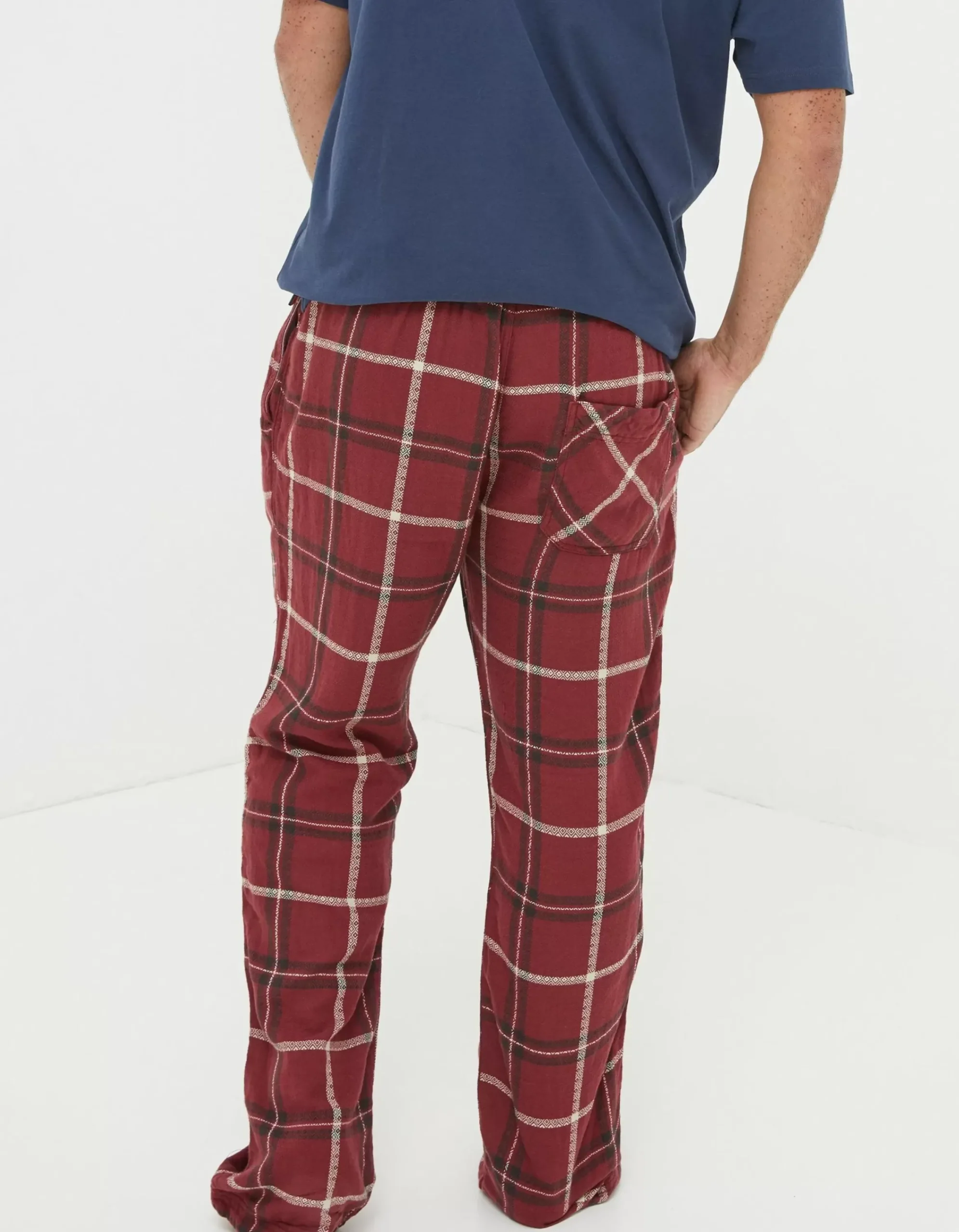 FatFace Falmouth Jacquard Pyjama Bottoms Red Best