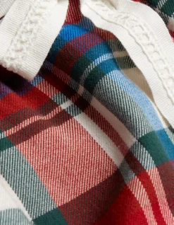 FatFace Family Check Cora Pyjama Bottoms Washed Red
