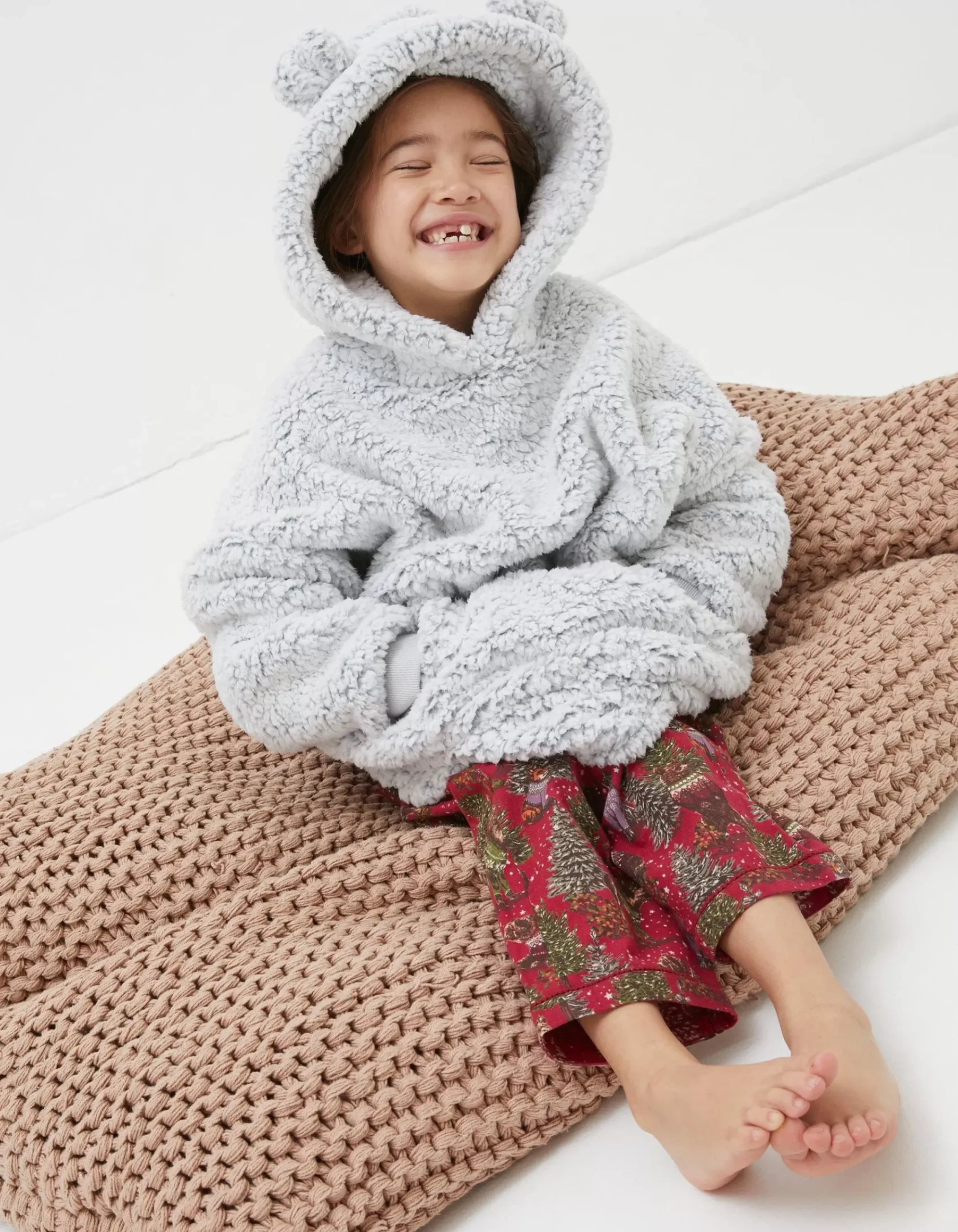 FatFace Family Snuggle Hoodie Grey Marl Best