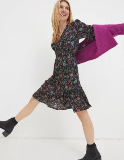 FatFace Farah Floral Dress Multi Clearance