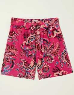 FatFace Faye Festival Floral Shorts Pink Outlet