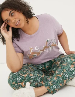 FatFace Felicity Fox Tee Lilac