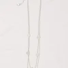 FatFace Filagree Disc Necklace Silver Hot