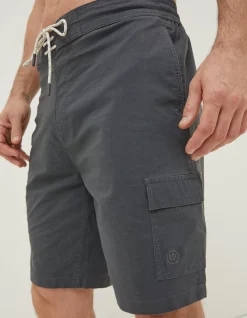 FatFace Filey Cargo Swim Shorts Dark Grey Hot