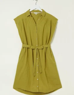 FatFace Finley Shirt Dress Light Olive Best