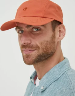 FatFace Five Panel Cap Orange Hot