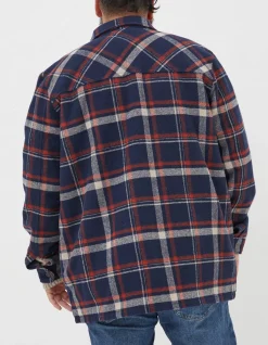 FatFace Fjord Check Overshirt Navy Hot