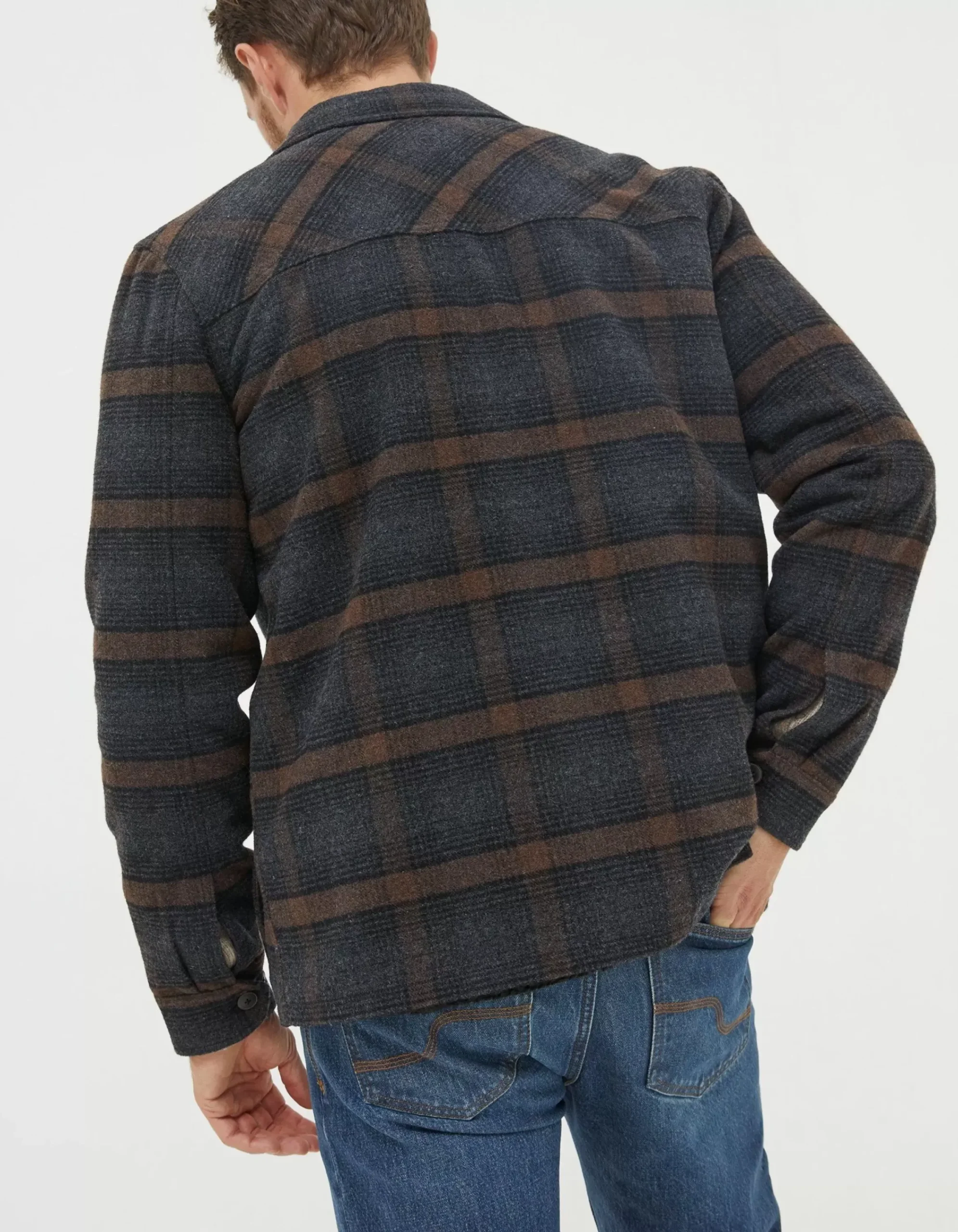FatFace Fjord Ombre Overshirt Black Online