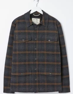 FatFace Fjord Ombre Overshirt Black Online