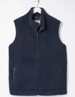 FatFace Fleece Gilet Navy Hot