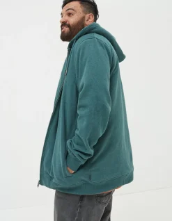 FatFace Fleece Lined Hoodie Jade Green Discount
