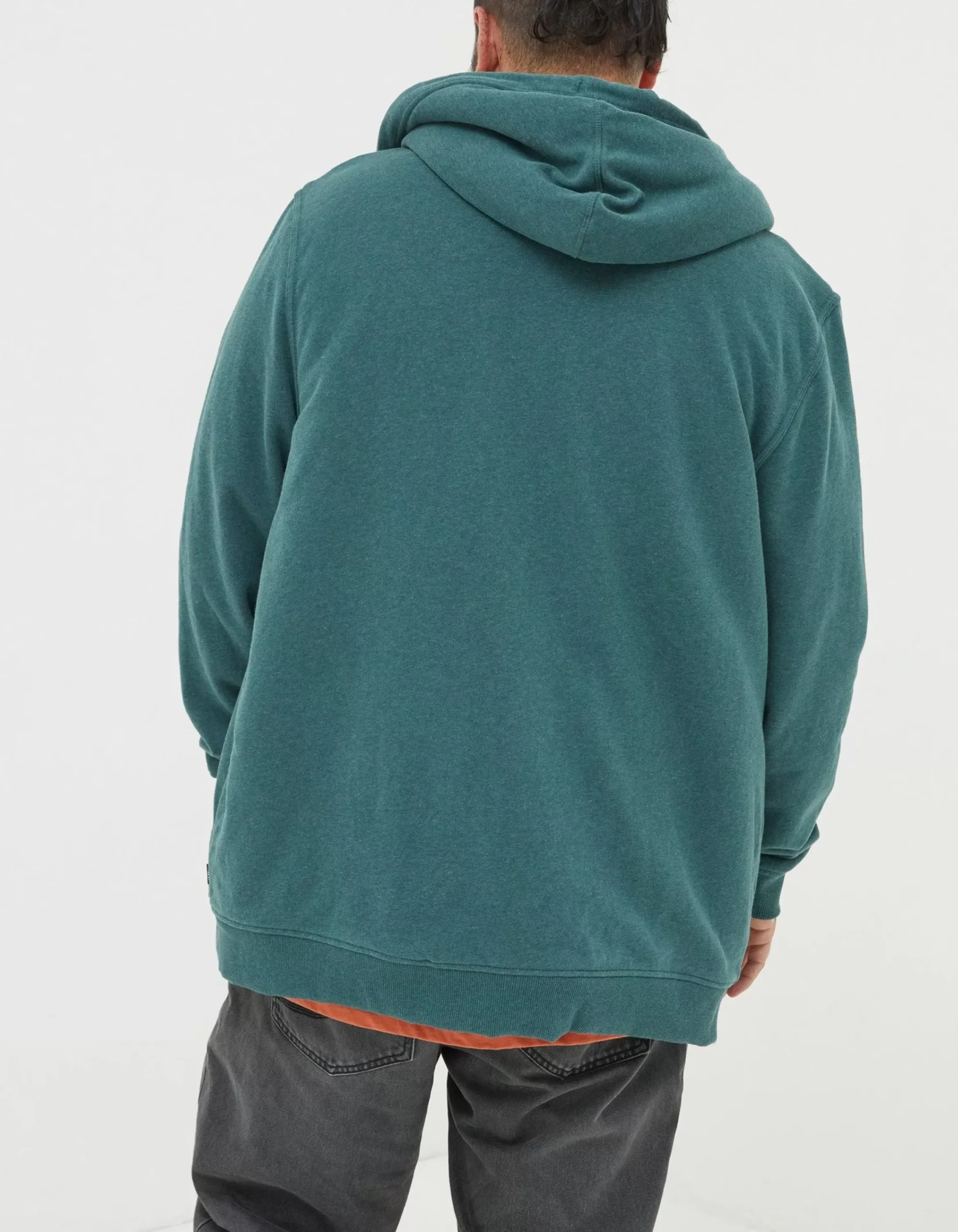 FatFace Fleece Lined Hoodie Jade Green Discount