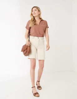 FatFace Fleet Bermuda Shorts Ecru Online