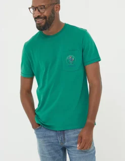FatFace Foxy Walking Club T-Shirt Green