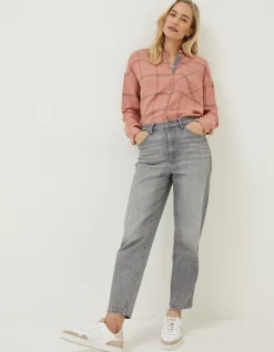 FatFace Frome Relaxed Check Shirt Rust Brown Online